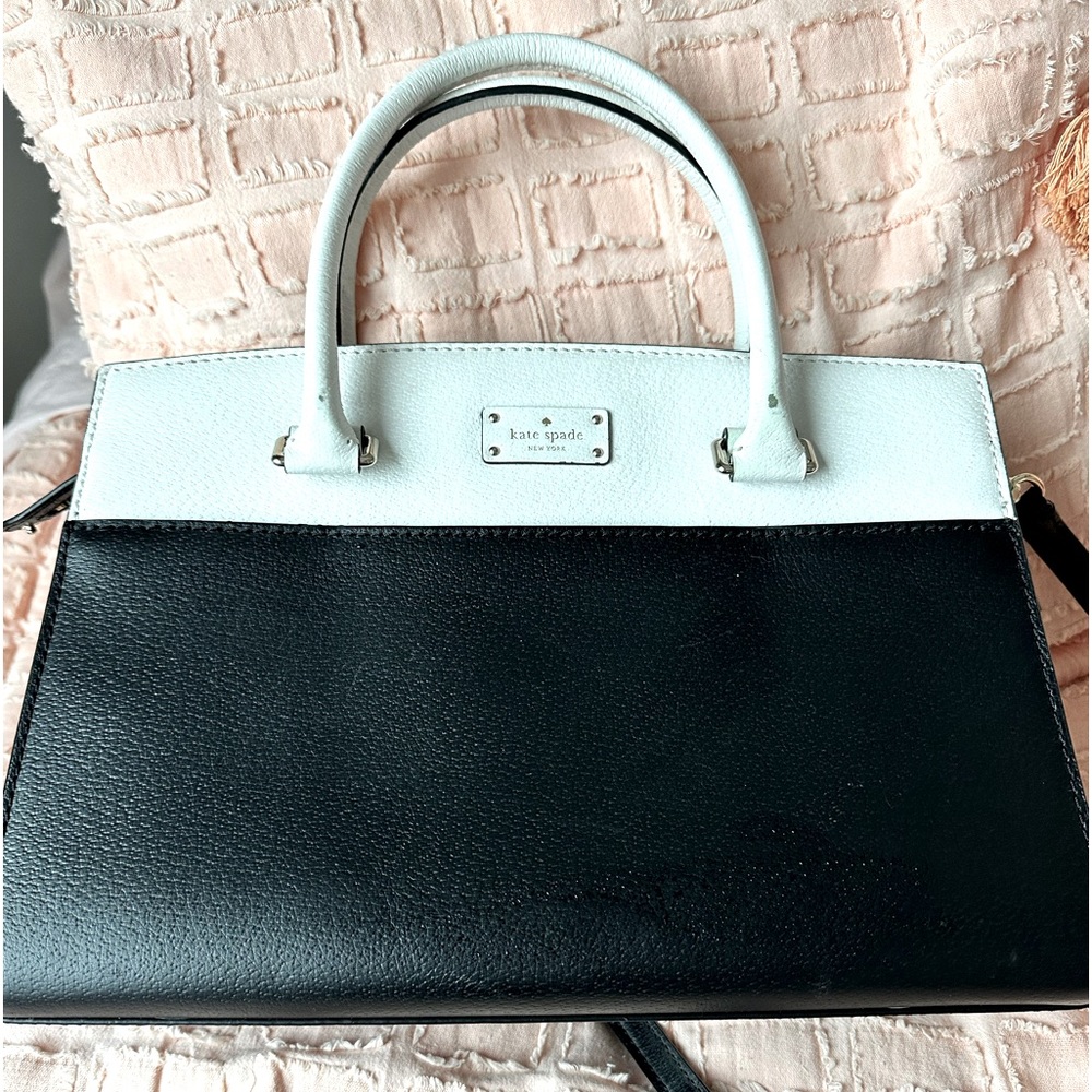 Black and white Kate Spade bag set